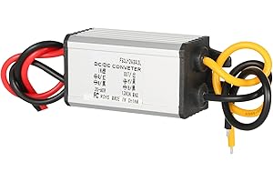 Uadme Convertidor reductor de voltaje CC, reductor automático de 24 V/36 V/48 V a regulador de 12 V CC-CC 3 A, transformador de módulo de fuente de alimentación impermeable, adaptador limitador de