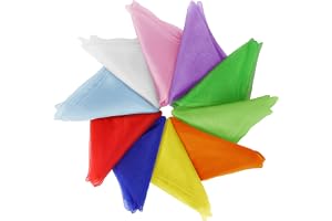 AIUNBEST Chiffongdukar färgglada jongleringsdukar 60 x 60 cm våtservetter