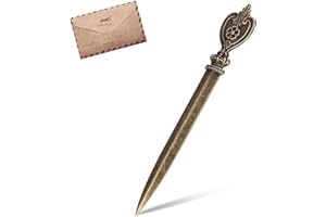 BEUFEE Tagliacarte Vintage, Tagliacarte Da Scrivania Apribuste, Coltello Tagliacarte Vintage, Coltello Apri Buste in Metallo Tagliacarte Per Buste A Mano Leggero Tagliacarte Adatto Per L'Ufficio Di Cas(Rame)