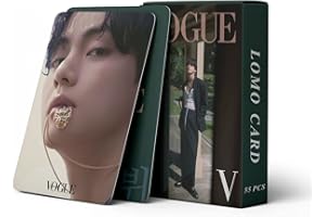 SCISSH BTS Bangtan Boys 55PCS V Kim Taehyung Vogue Ottobre Photocards Collection Mini Card Cartolina Lomo Cards