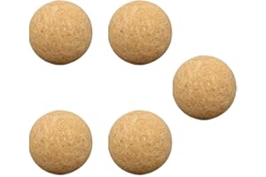 BESPORTBLE 5 pieces cork balls, 36 mm, natural cork balls, table football giggle balls, natural cork balls, cork balls, replacement