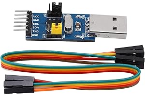 SPACNANA USB to IIC I2C UART Converter Adapter Module, USB to TTL Serial Download Adapter Module with Jumper Wire for for Flashing Chip, IIC Device Control