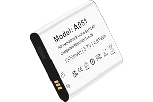 MIGAFEI Battery for AVM Fritz!Fon C6 Telekom A051 1300 mAh Li-Ion Battery Compatible with Fon C6 up to 20+ Hours Talk Time