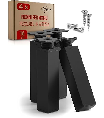 SHUIOG 4 Piedini Di Ricabio Per Obili In Etallo, 6"/15 C, Colore - 6