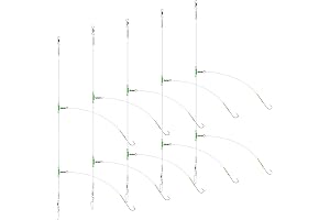 D. 5pcs- 2 ganci- dimensione 2/0- 80cm gap