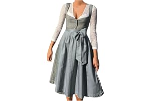 Générique Dirndl-klänning för kvinnor, traditionell tysk ölfestivaldräkt