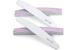 ROMAXO Professional Nail Files,5 PCS Nail File Double Sided Emery Board(100/180 Grit),Washable Emery Board Manicure Tools,Nail Styling Tools,Pet Grooming Tools for Home and Salon Use