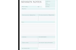 Session Notes Notebook: Log Book for Therapists, Counselors, and Coaches