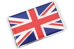 PTDecals 1 PCS The Union Jack Car Sticker England Flag 3D Emblem UK GB Flag Badge Graphic Decals for Vehicle Car Home Office Decoration 7.7x5CM