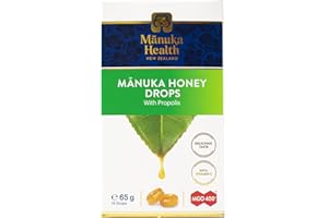 Manuka Health Caramelos con miel de Manuka y propóleo, caja de 15 caramelos - 65g (MGO 400+)