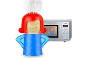 Abnaok Microwave Cleaner, 1pcs Angry Mama Microwave Oven Steam Cleaners Kitchen Cleaner Tool, Easily Clean in Minutes Disinfects with Vinegar and Water (Blue)