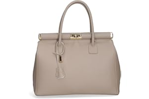 Chicca Borse Borsa Donna a Mano Pelle con Tracolla Bauletto