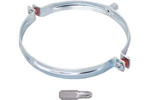 SKIR'CO 1 soporte para tubos de 150 mm, abrazadera de tubo, soporte de tubería para montaje en pared y techo