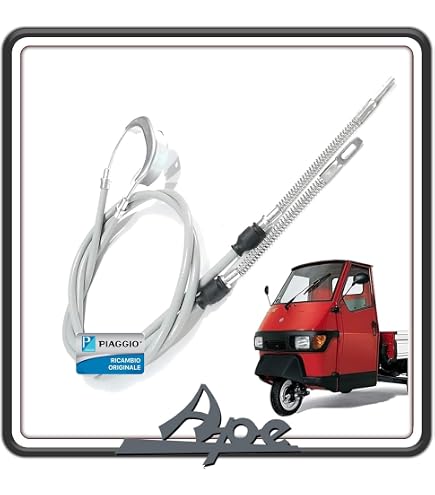Cavo Freno A Mano Originale Piaggio Ape TM 703 - Ricambio Manubrio E Volante - Foto 4