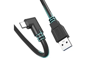 KIWI design Link Cable (5 Metros) Compatible con Quest 3/2/1, USB 3.0 Type-C Cable, Negro