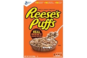 GENERAL MILLS Reese's Puffs Cereal, Corn Puffs,13 oz, (pack of 3)