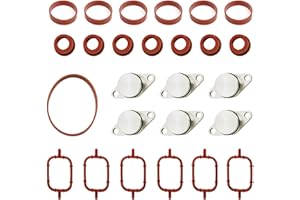 Flewdart 6 x 33mm Kit de suppression clapets d'admission M57 M57N M57TU M57TUD25 11612245439 pour E39 E60 E61 E46 E38 E53, joint bouchon collecteur admission M57 (6x33)