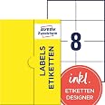 HERMA 4470 Etiketten A4 105x74mm Weiß 100 Blatt