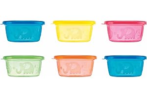 Nuby - Pots pour encas - 6P - 300 ml - 3m+