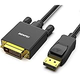 BENFEI DisplayPort to DVI 6 Feet Cable, DisplayPort to DVI Adapter Male to Male Gold-Plated Cord Cable for Lenovo, Dell, HP a