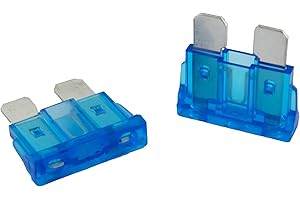 SeKi Pack de 5 fusibles à lame ATO standard 15A bleu ; Fusible de voiture fusible à lame 19mm 32V/DC caravane de bateau