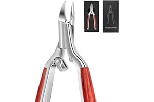 AONOLOVO Toenail Clippers Super Sharp, Professional Thick Ingrown Toe Nail Clippers for Men Women Elderly, Large Podiatrist Toenail Clippers Heavy Duty Nail Nippers Toenail Cutters