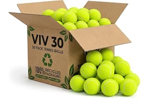 VIV Avancerade tennisbollar, 3 - 200+ fodral officiell storlek övning tennisbollar bulk, lek för husdjur hundar. Tryck hög höjd studsar 134 cm hög och hållbar, bra för tennisträningsmaskin och barn