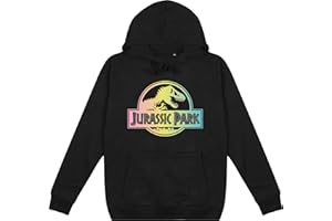 Cotton Soul Jurassic Park Gradient Logo Felpa con cappuccio da donna, nero