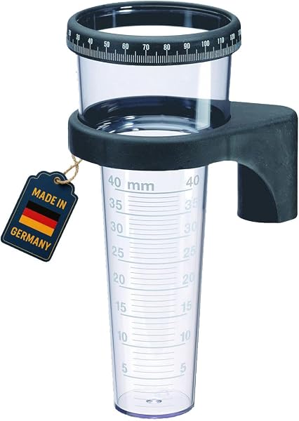 TFA Dostmann Regenmesser, 471001,wetterfest, robust, Niederschlagsmengenermittlung, schwarz, L 87 x B 87 (116) x H 205 mm - 1