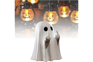 PICKONA Funny Ghost Statue. Cute Ghost Statue, Halloween Decorations for Porch and Indoor Scary Home Decor, Halloween Decor Scary Statues for Party