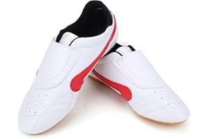 RiToEasysports Taekwondo Shoes, Unisex Taekwondo Boxing Kung Fu Tai Chi Sport Gym Shoes for Children Adults Hot