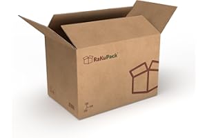 RaKuPack Versandkarton 25 Stück Faltkarton 300x200x200 mm Verpackungskarton Warensendung Karton braun Faltschachtel Kartonage verschiedene Größen