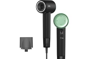 AINA Suszarka do włosów, suszarka do włosów dla kobiet z nasadką magnetyczną, silnik bezszczotkowy BLDC - 110 000 obrotów na minutę, 200 milionów jonów, lekka, jonizacja podróżna(Młoda zieleń)