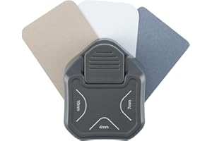 Vaessen Creative d'angle 3 en 1 de 4, 7 et 10 mm-Arrondisseur de Coins, Perforateur et Scrapbooking Matériel pour Papier Dessin, Bullet Journaling et Cartes-Gris Foncé (Graphite)