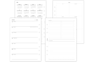 ‎PEN & PAGES pen & pages® Kalender 2026 "1 Woche eine Seite + ToDo" DIN A5 Kalendereinlage für Ringbuch mit DACH Feiertagen und Jahresübersicht 6 fach Lochung