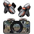 Ozkak Mobile Game Controller Trigger Rapid-Fire Auto High Frequency Click 6 Levels, Gaming Joystick L1R1 Gamepad Compatible with PUBG iPhone Android【1 pair】