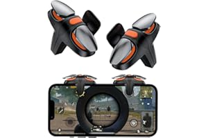 Ozkak Gatillos para Movil PUBG Rapid-Fire Tiro Rapido 6 niveles, L1R1 Trigger Mobile Phone Game Controller Disparadores para Teléfonos Android y iOS