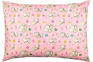 ALMATEX SRL Taie d'oreiller pour lit bébé SEBASTIAN, 30 x 40 cm, idée cadeau (Éléphant )