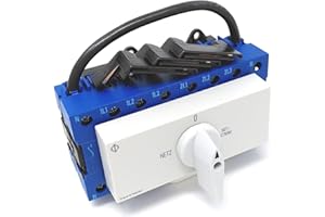 HUSUIME Kraus & Naimer KA63B T904 VE2 +F437 Umschalter 4-polig 63A mit Stellung Netz 0 Notstrom Schnappbefestigung Lastschalter