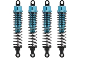 Hensych - Confezione da 4 ammortizzatori a olio in metallo, regolabili, anteriori e posteriori, 60 mm, 85 mm, 100 mm, per mezzi cingolati, tipo assiale SCX10 TRX4 D90