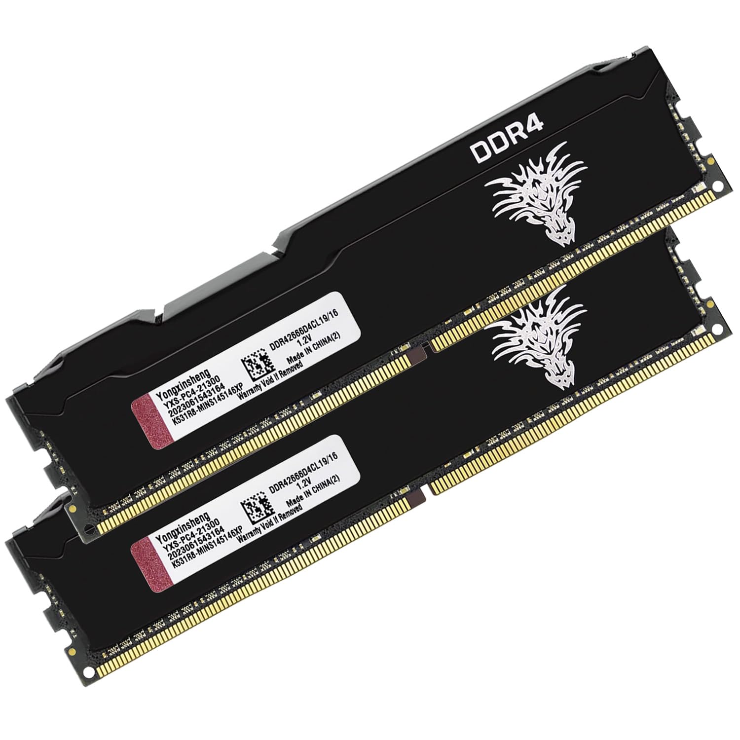 DDR4 2666MHz 32GB Kit (16GBx2) Desktop RAM PC4-21300 UDIMM Non-ECC Unbuffered 1.2V 288-Pin CL19 PC Computer Memory Upgrade Module Kit
