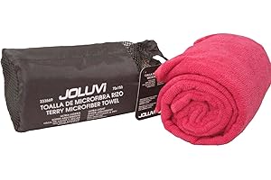 Desconodido JOLUVI Toalla Microfibra Natacion Gimnasio Spinning Rizo Grande Rosa Fuxia