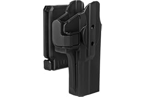 Fondina per Pistola Glock efluky, Compatibile con Glock 17/19/19X/22/23/31/32 (Gen1-5), Nero, Ambidestra