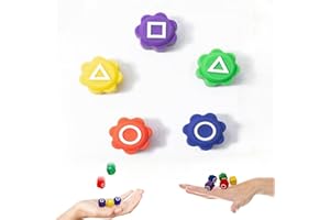 Mienocol Gonggi Game, Korean Traditional Five Stones, Dexterity Game with Colorful Pebbles, Improves Hand-Eye Coordination, Ages 1+