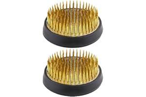 BESPORTBLE 2 Piezas Kenzan Ikebana Vintage Flor Redonda Rana Arreglo de Flores Rana Pinky Rana para Arreglos Florales Pin Soporte de Aguja