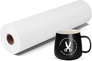 Prime Vinyl White Permanent Vinyl Roll - 12" x 55 Ft-White Self Adhesive Vinyl Roll for Silhouette Cameo, Decor Sticker, Cutting Machine, Craft Cutter Machine, Home Decal