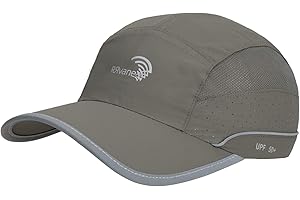 RRvane Running Cap UPF50+ Quick Dry Outdoor Sports Hat Reflective Lightweight Unstructured Baseball Cap for Men Women