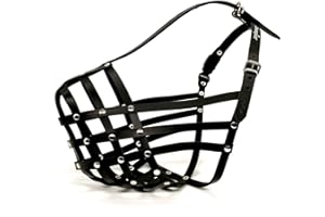 L&J PETS UK Bozal de Perro de Piel auténtica y Ligera para Perro de Burdeos, Bullmastiff y Otras Razas similares