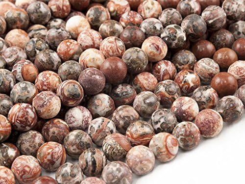 Green Forest Gems, DIY, Leopard Skin Jasper, Natural, 10mm, Plain Round Semi-precious Gemstone Bead, About 38cm a Strand. (Please click to see other options.)