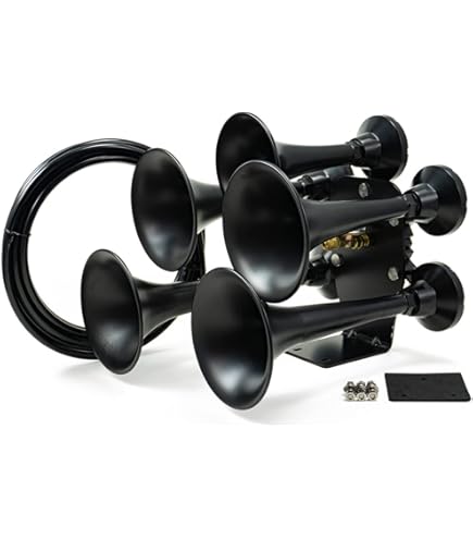 HornBlasters Outlaw Black 127H 1.5 Gallon 120PSI Train Horn Kit